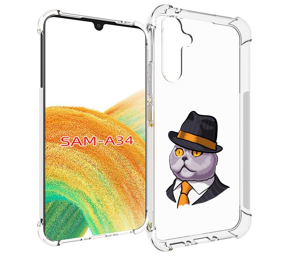 

Чехол MyPads британец для Samsung Galaxy A34, Tocco