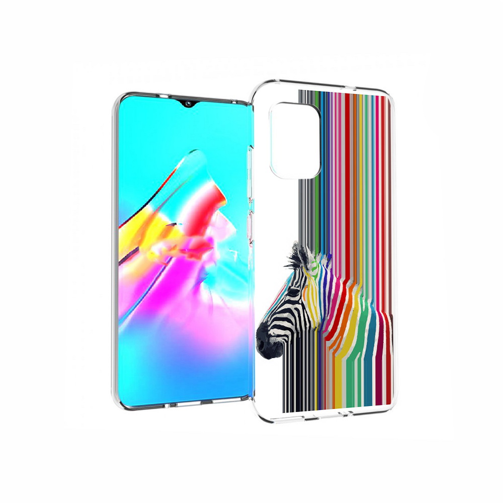 

Чехол MyPads Tocco для Asus Zenfone 8 радужная зебра, Прозрачный, Tocco
