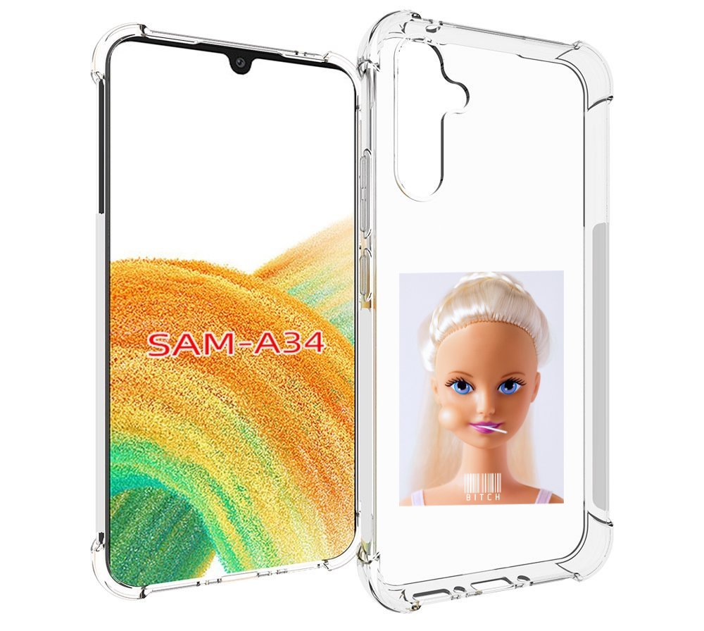 

Чехол MyPads барби для Samsung Galaxy A34, Tocco