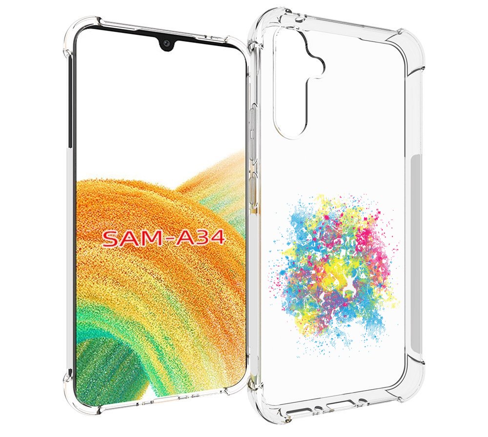 

Чехол MyPads акварель абстракция для Samsung Galaxy A34, Tocco