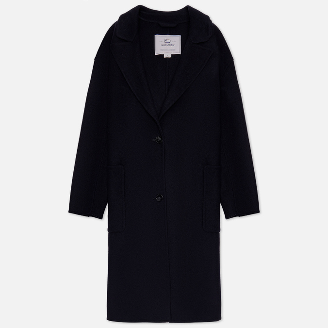 

Пальто женское Woolrich Manteco Virgin Double Wool синее S, Manteco Virgin Double Wool