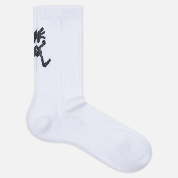 

Носки унисекс Gramicci Logo Running Man Print белые 43-46, Logo Running Man Print