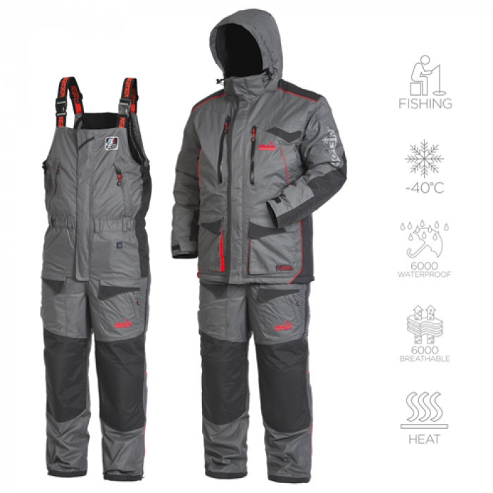 Костюм Norfin Discovery Heat, gray, 3XL, 186-192