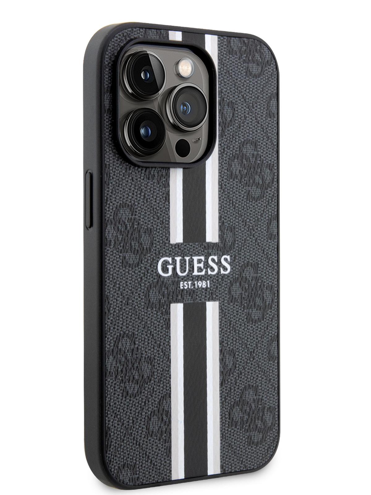 Чехол Guess для iPhone 14 Pro Max из экокожи с MagSafe, Black