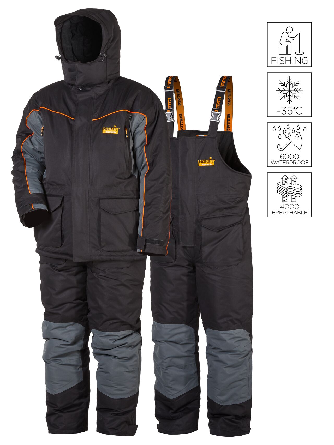 

Костюм Norfin Element +, black, 3XL, 186-192, Element +