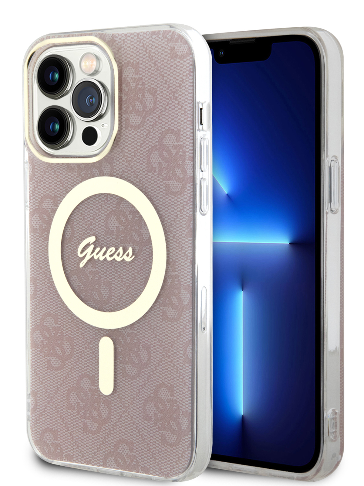 Чехол Guess для iPhone 14 Pro Max с MagSafe Pink