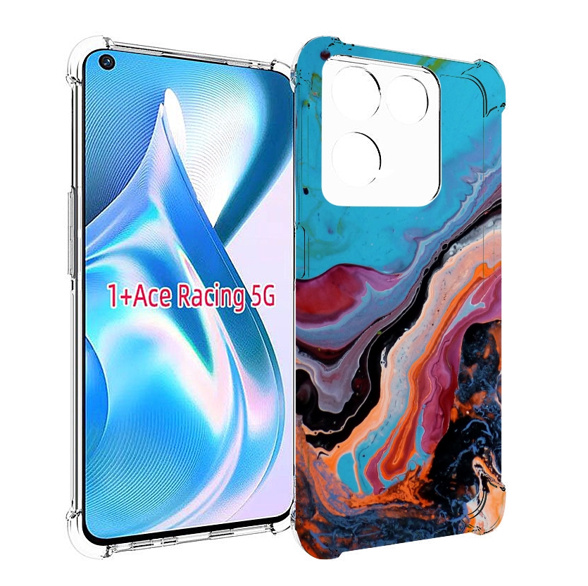 

Чехол MyPads смешанные краски для OnePlus Ace Racing, Прозрачный, Tocco