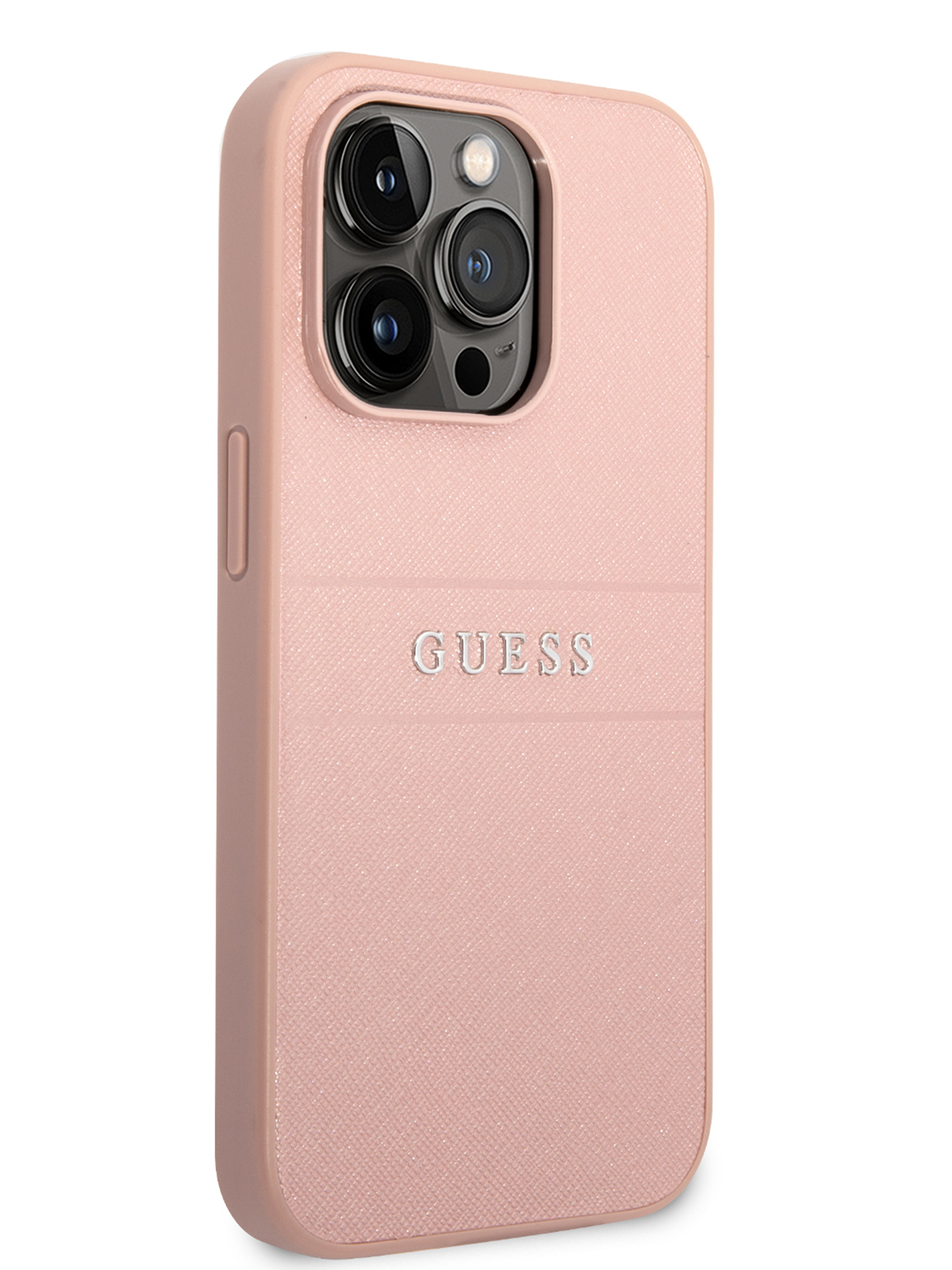 Чехол Guess для iPhone 14 Pro из экокожи Pink