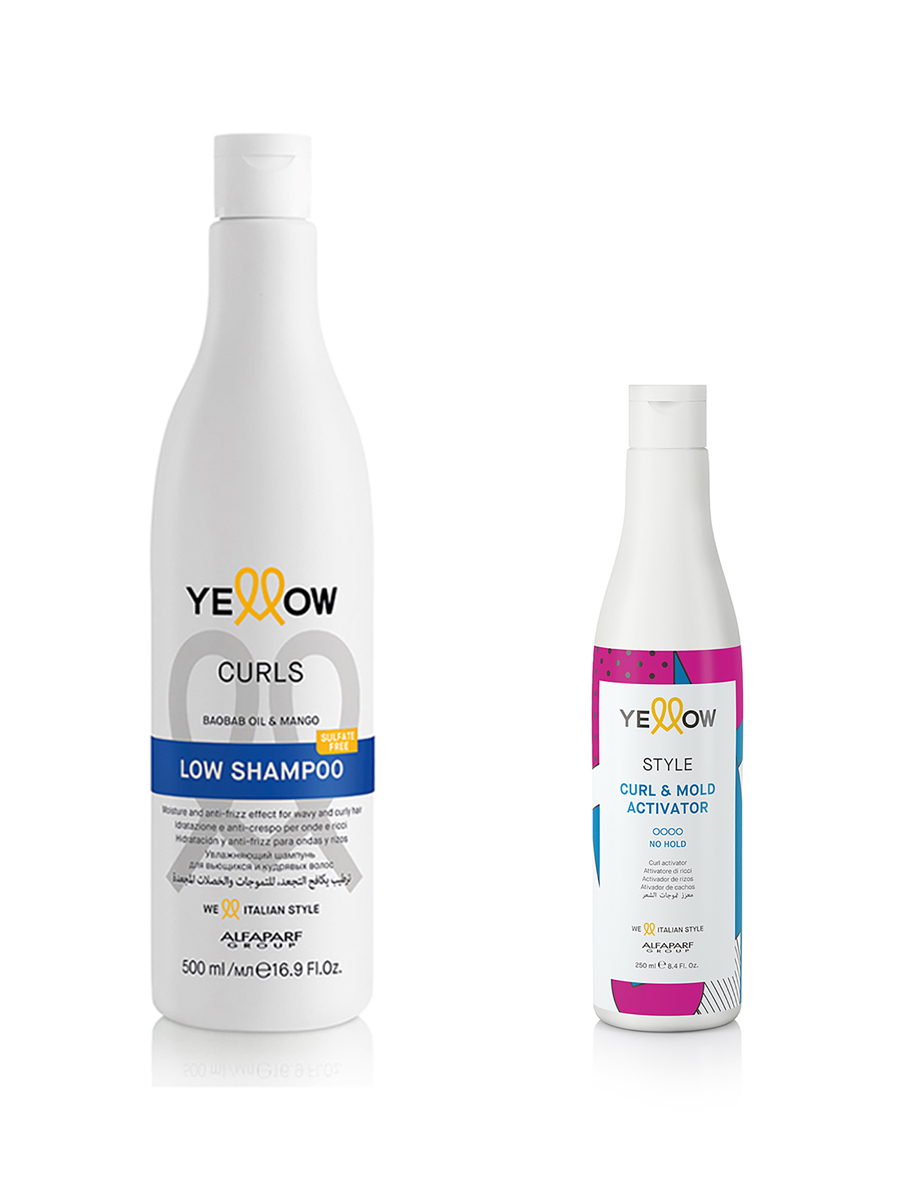 

Набор YELLOW для кудрявых и вьющихся волос Curls шампунь 500 мл + крем для кудрей 250 мл, 20690.18397