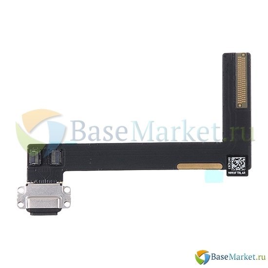 Шлейф BaseMarket для Apple iPad Air 2 на разъем зарядки (черный)