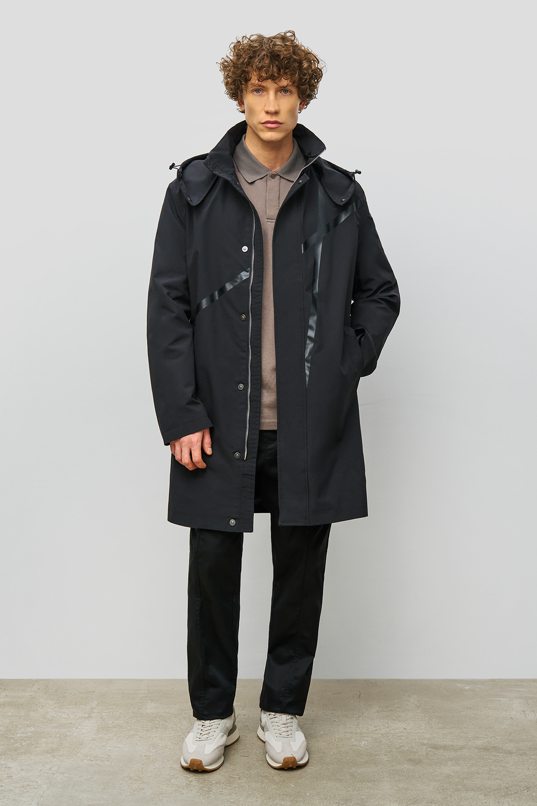 Плащ мужской Baon B5823002 черный 3XL