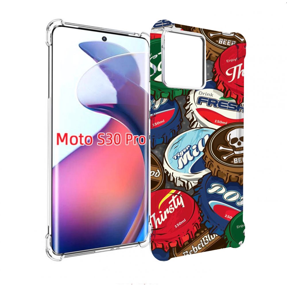 

Чехол MyPads крышки от баночек для Motorola Moto S30 Pro, Прозрачный, Tocco
