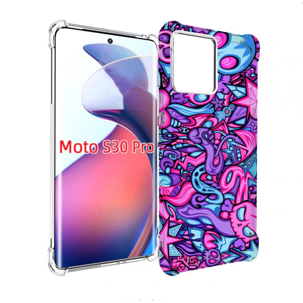 

Чехол MyPads крутой-паттерн для Motorola Moto S30 Pro, Прозрачный, Tocco