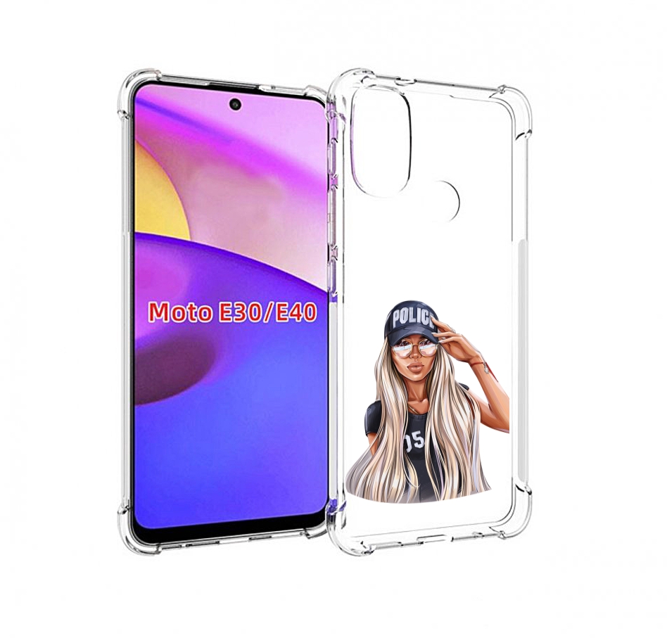 

Чехол бампер MyPads модная-девушка-арт женский для Motorola Moto, Прозрачный, Tocco
