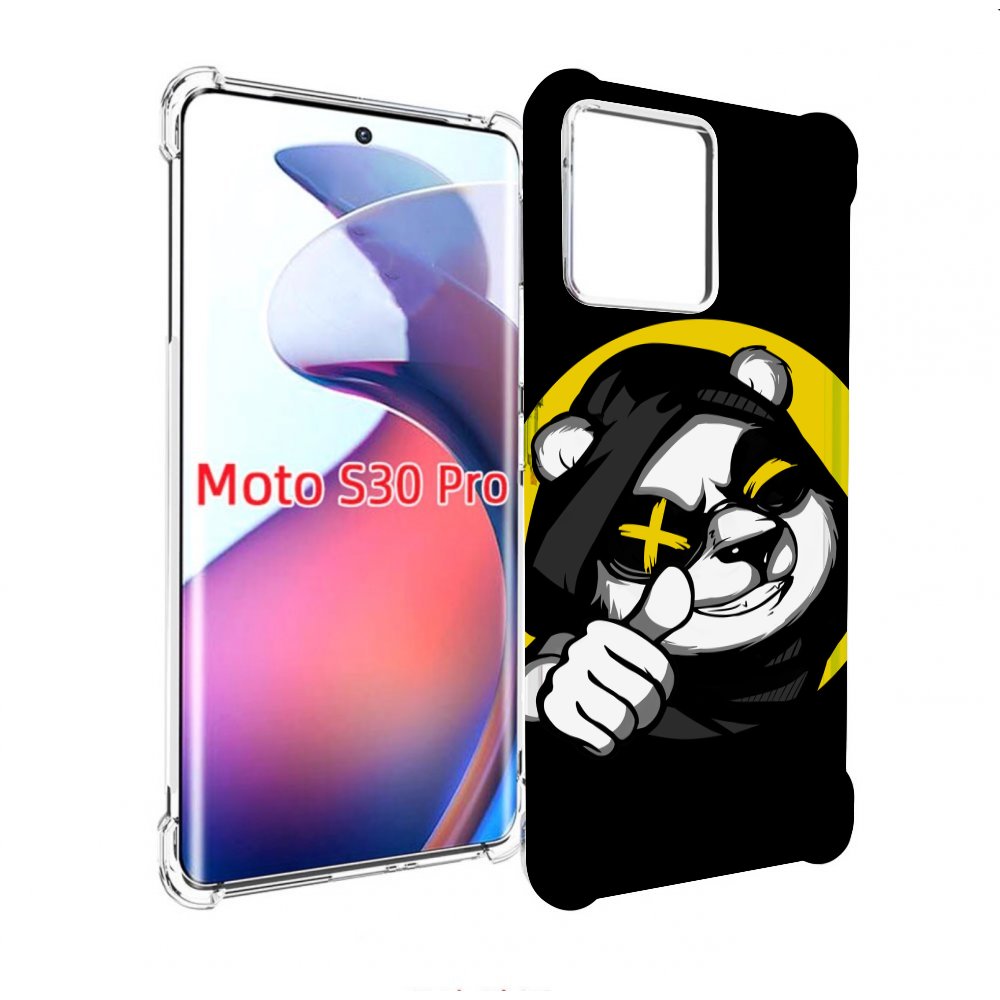 

Чехол MyPads крутая пандочка ок для Motorola Moto S30 Pro, Прозрачный, Tocco