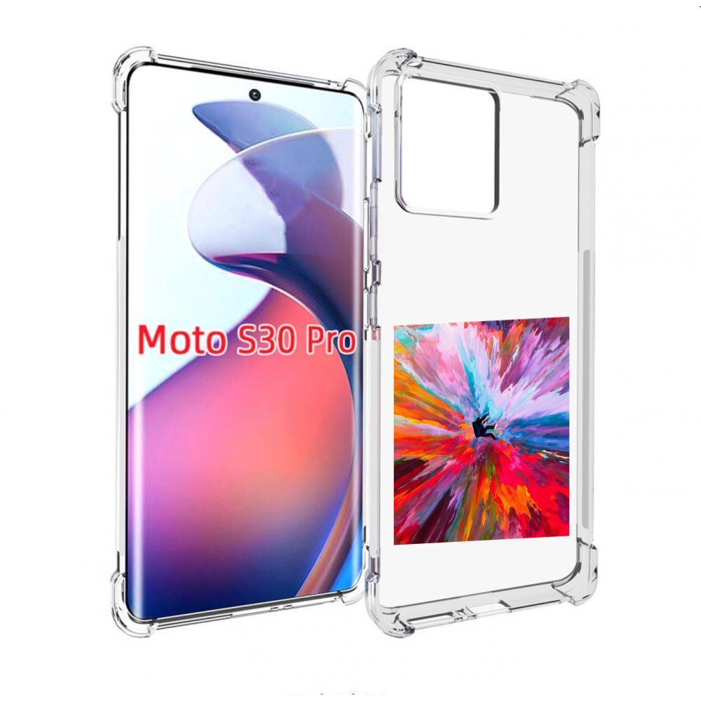 

Чехол MyPads красочный астранавт для Motorola Moto S30 Pro, Прозрачный, Tocco