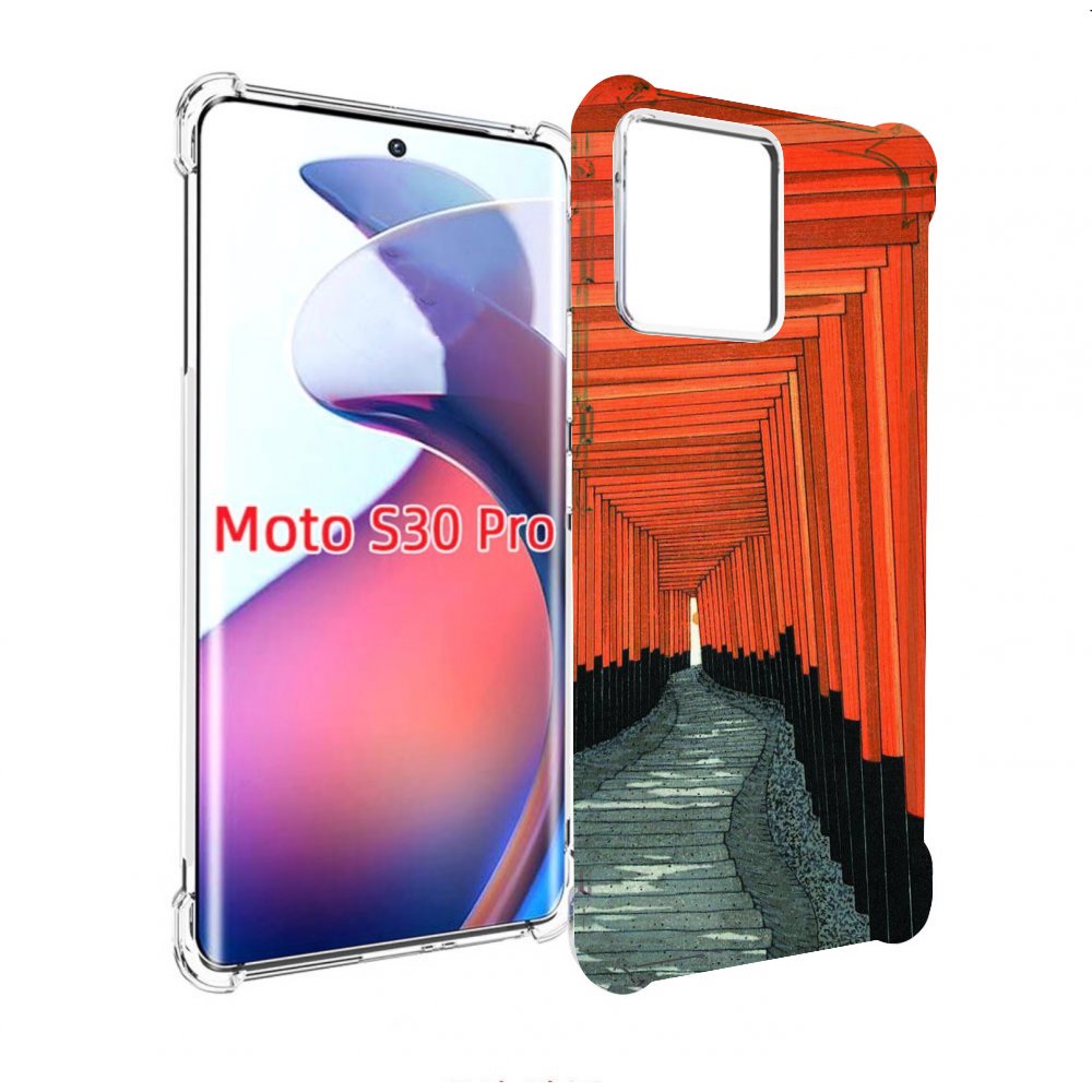 

Чехол MyPads красный коридор для Motorola Moto S30 Pro, Прозрачный, Tocco