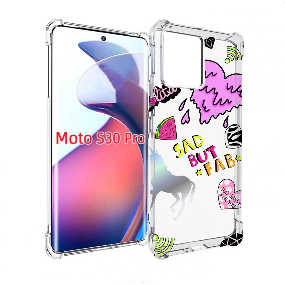 

Чехол MyPads красивые-смайлики для Motorola Moto S30 Pro, Прозрачный, Tocco