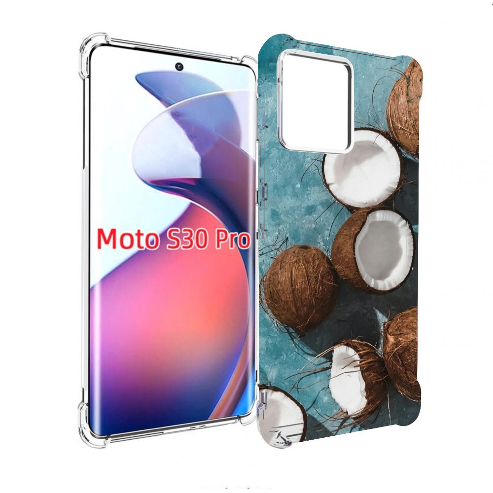 

Чехол MyPads красивые-кокосы для Motorola Moto S30 Pro, Прозрачный, Tocco