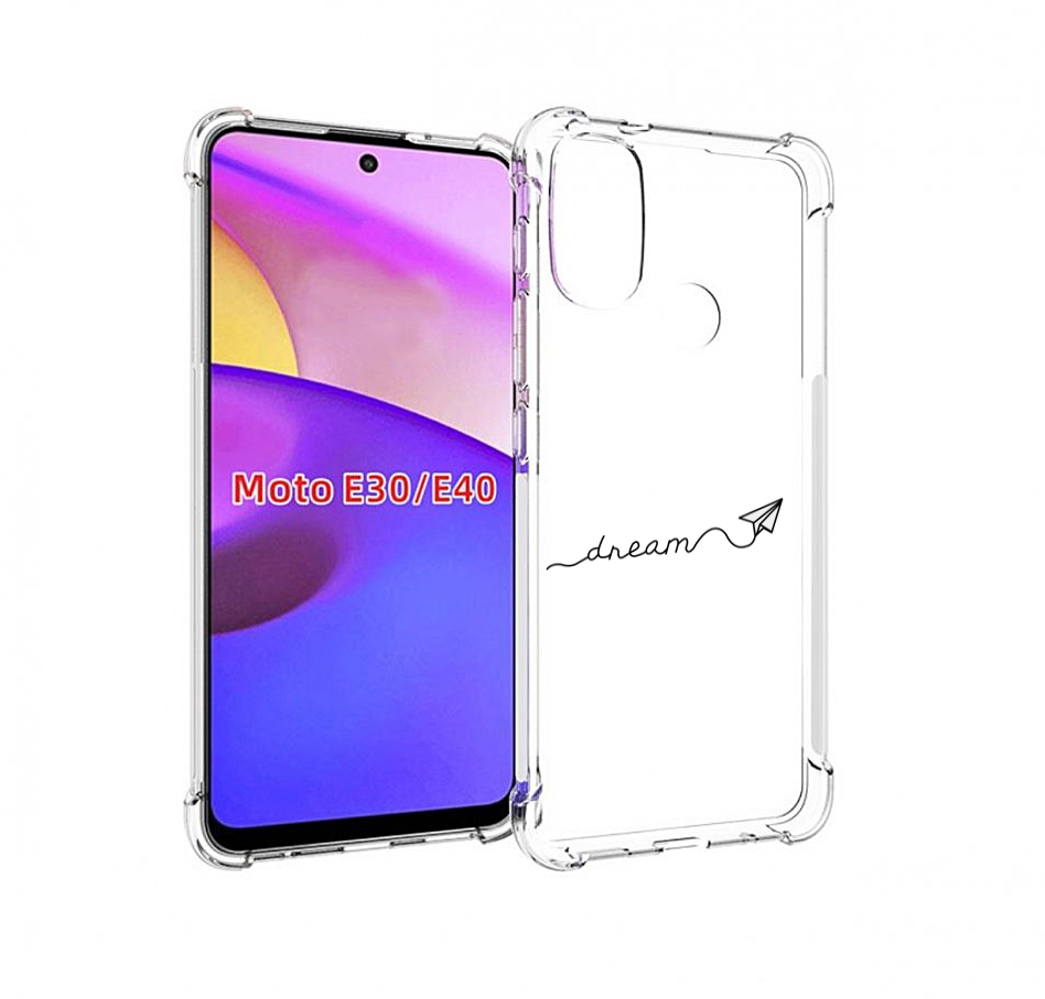 

Чехол бампер MyPads мечта для Motorola Moto E30., Прозрачный, Tocco