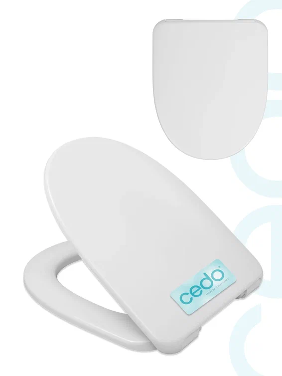 Сиденье для унитаза Cedo Lido быстросъемное, микролифт, дюропласт, белое