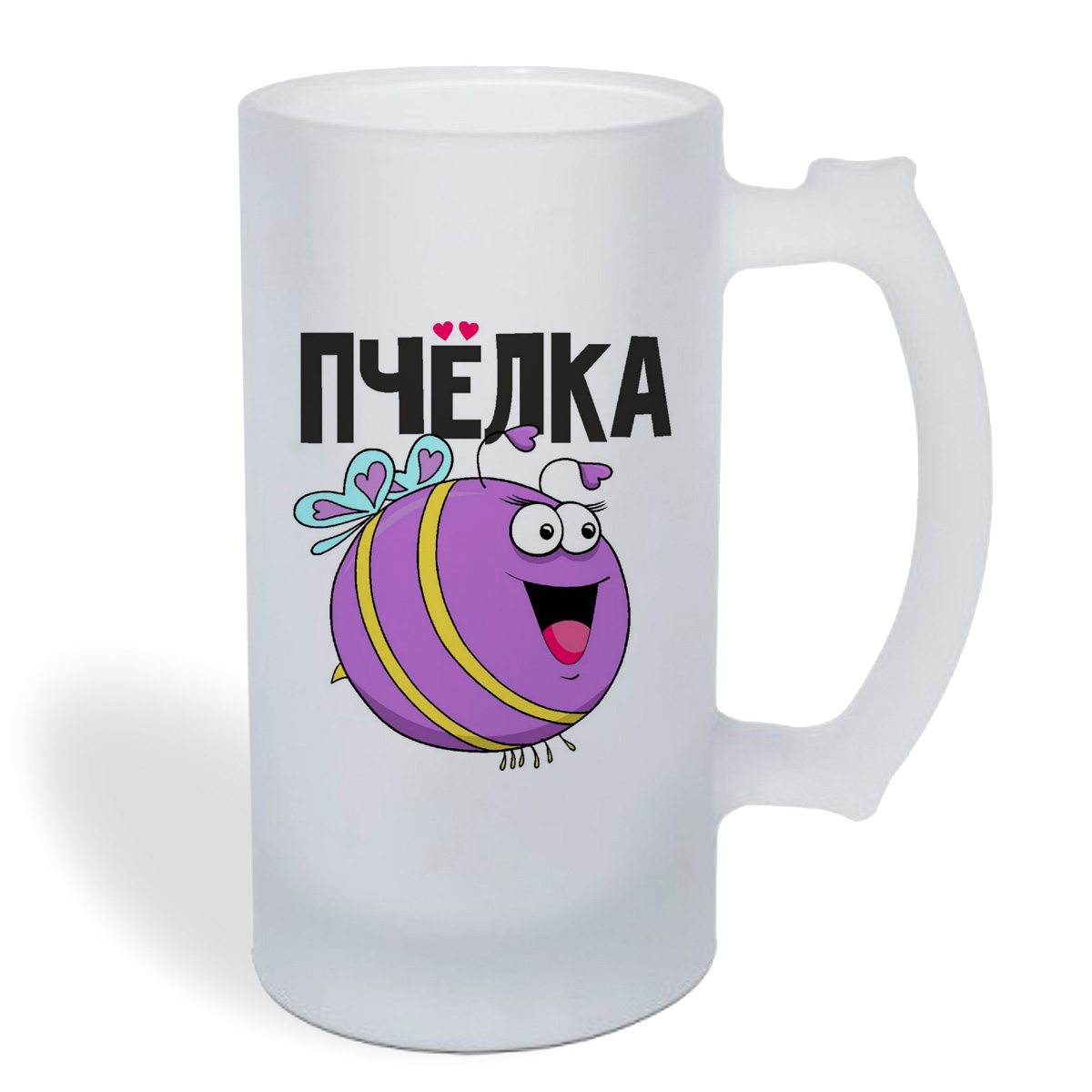 

Кружка пивная CoolPodarok Пчелка (есть пара)