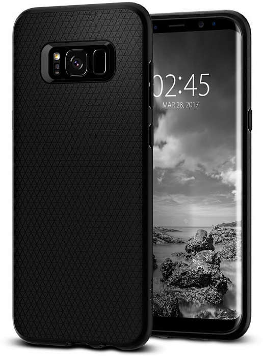 фото Чехол spigen liquid air (565cs21611) для samsung galaxy s8 (black)