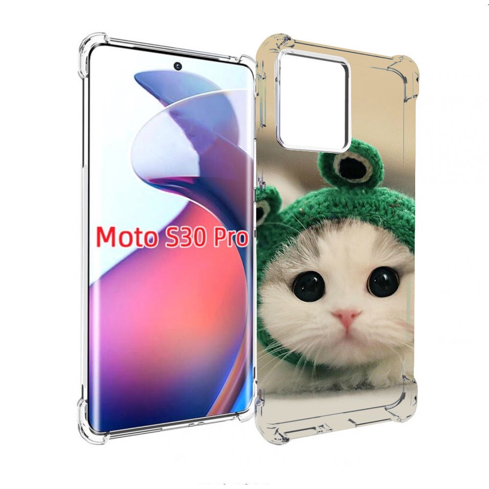 

Чехол MyPads кот-лягушка детский для Motorola Moto S30 Pro, Прозрачный, Tocco
