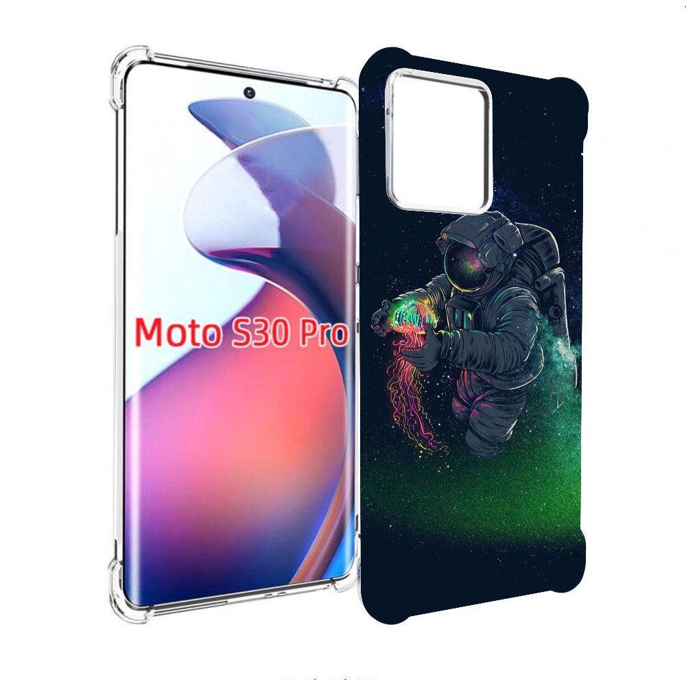 

Чехол MyPads космонавт-с-оружием-арты для Motorola Moto S30 Pro, Прозрачный, Tocco