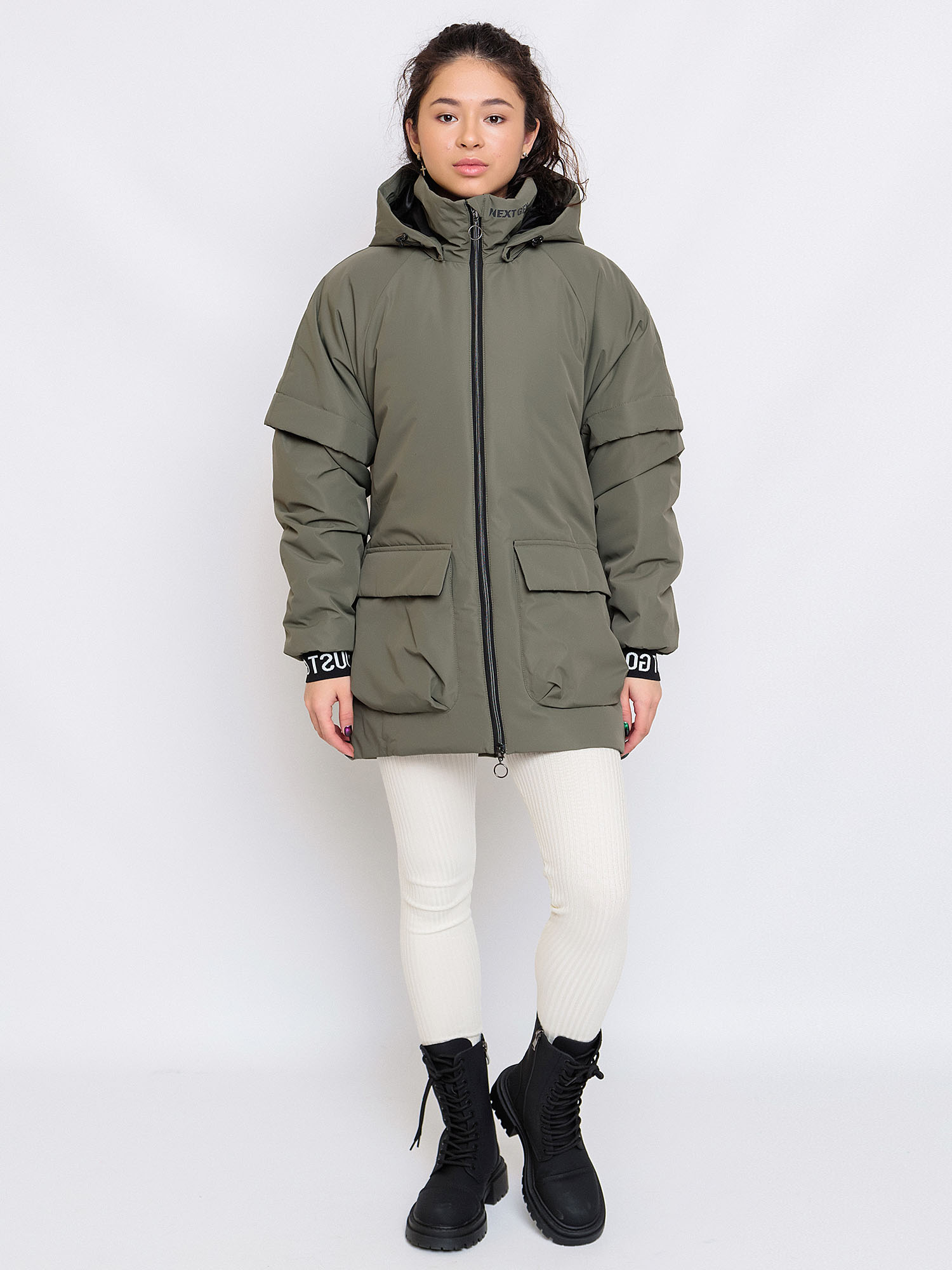 

Куртка детская Batik Китнис, лавровый, черный, 158, Зеленый, Китнис