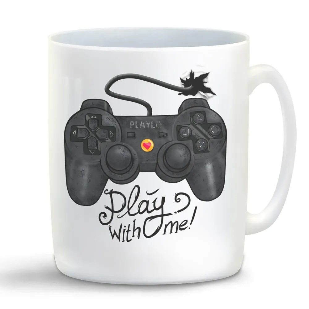 

Кружка CoolPodarok Прикол Джойстик Play with me