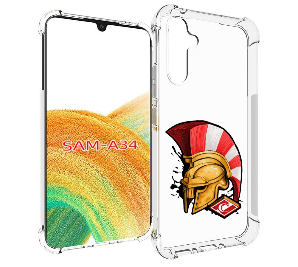 

Чехол MyPads ФК спартак шлем для Samsung Galaxy A34, Tocco