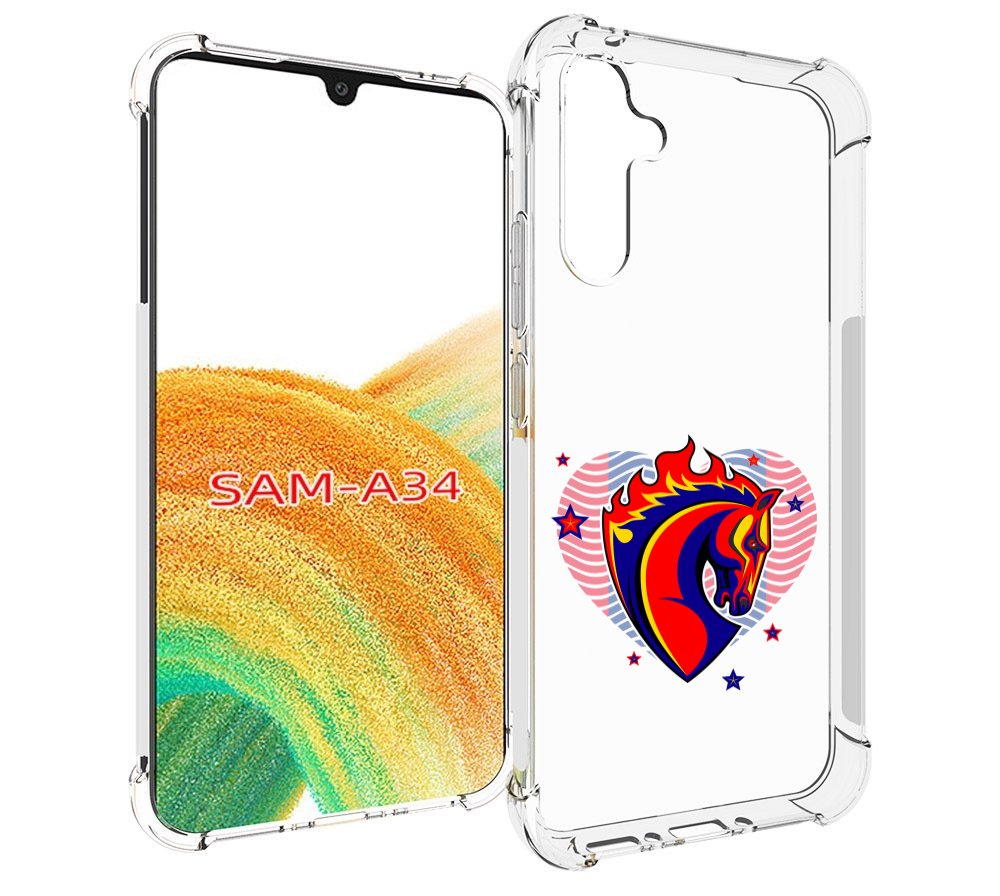 

Чехол MyPads ФК ЦСЛ Лошадь для Samsung Galaxy A34, Tocco