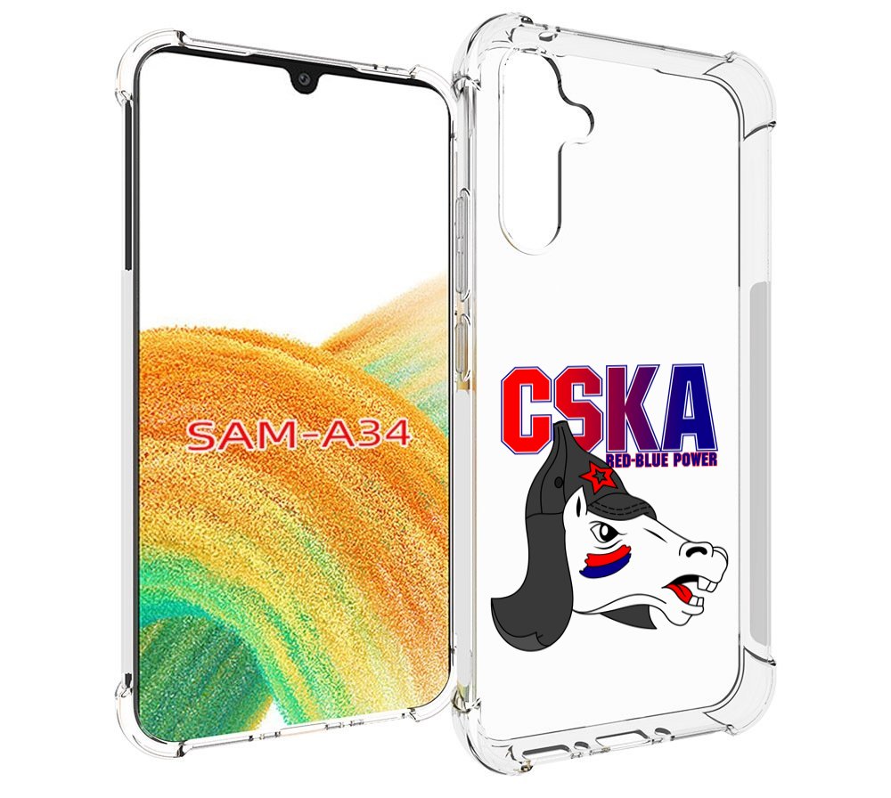 

Чехол MyPads ФК ЦСК лошадка россия для Samsung Galaxy A34, Tocco