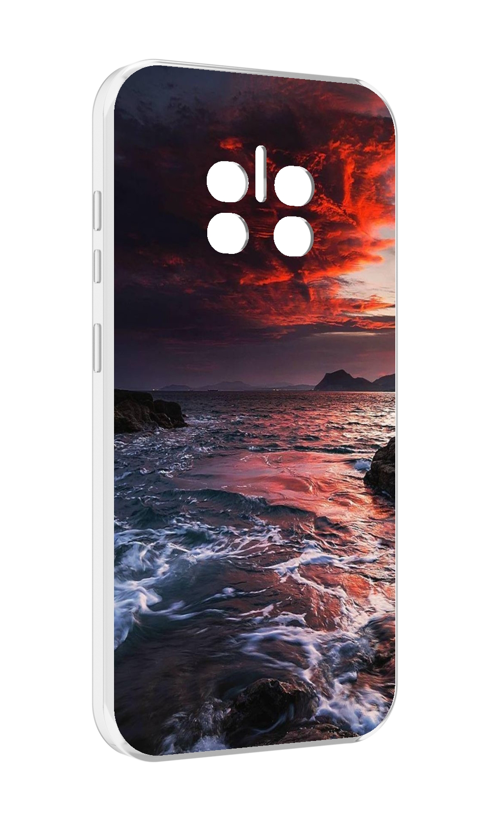

Чехол MyPads красивый залив для Doogee V11, Прозрачный, Tocco