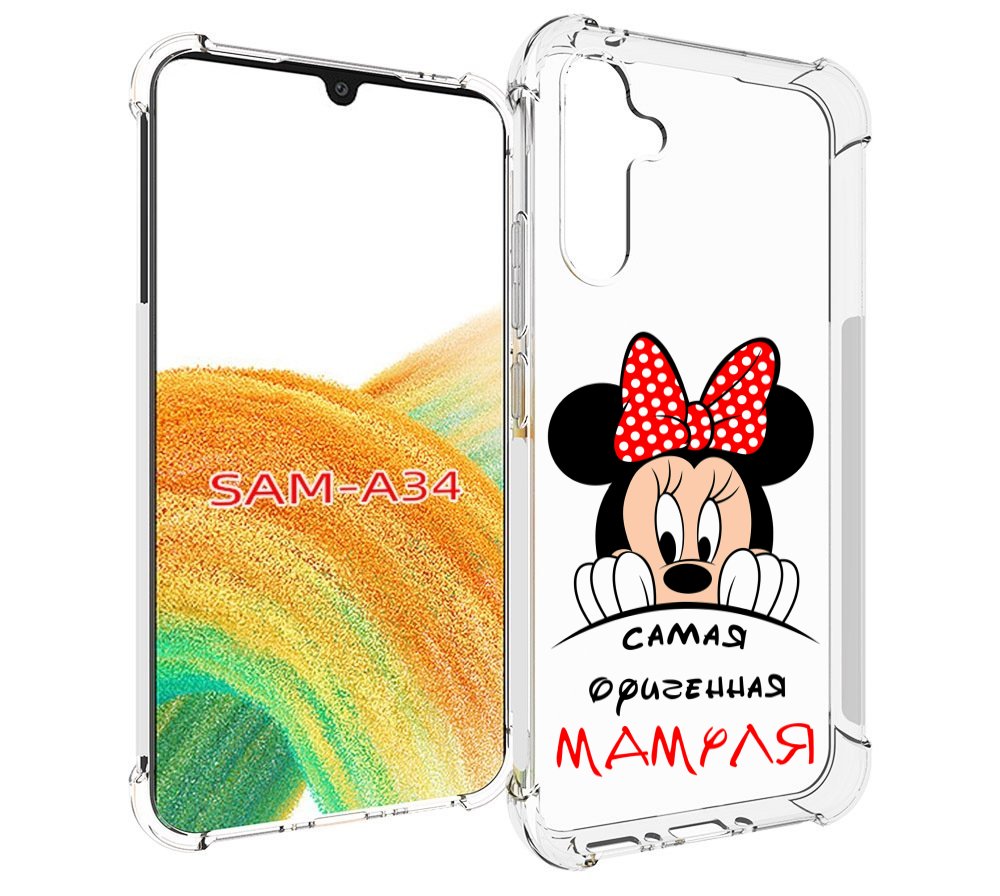 

Чехол MyPads Самая лучшая мамуля Мини Маус для Samsung Galaxy A34, Tocco