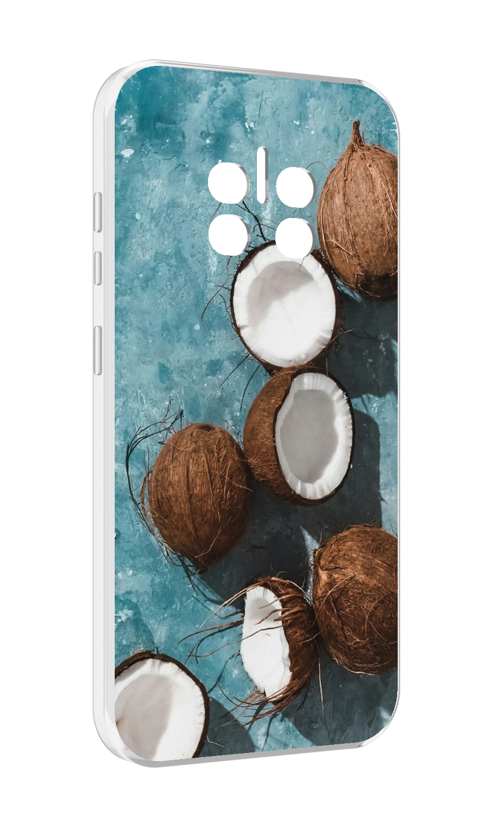

Чехол MyPads красивые-кокосы для Doogee V11, Прозрачный, Tocco