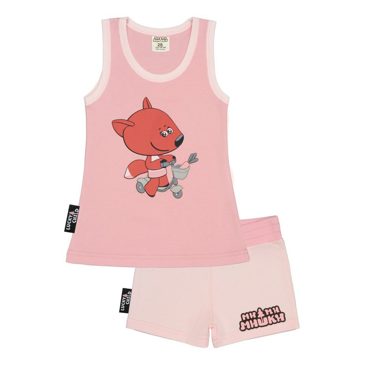 

Пижама детская Lucky Child, розовый, р. 98
