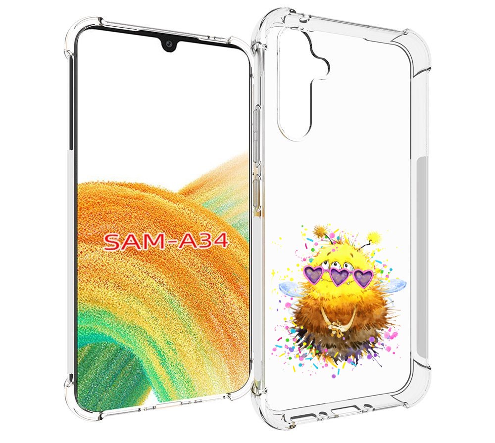

Чехол MyPads Пушитый шмель для Samsung Galaxy A34, Tocco