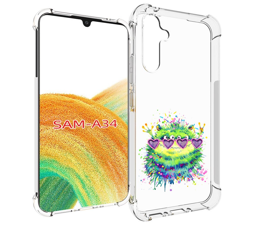 

Чехол MyPads Пушистый персонаж для Samsung Galaxy A34, Tocco