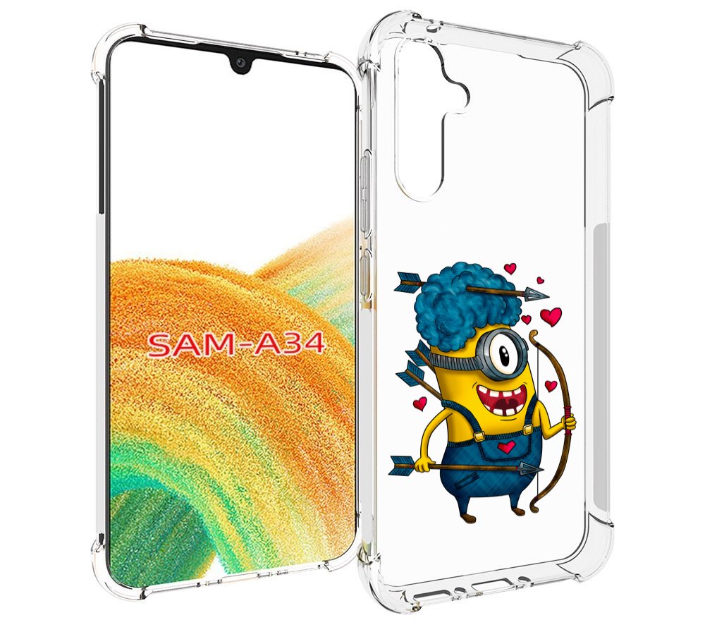 

Чехол MyPads Миньон купидон для Samsung Galaxy A34, Tocco