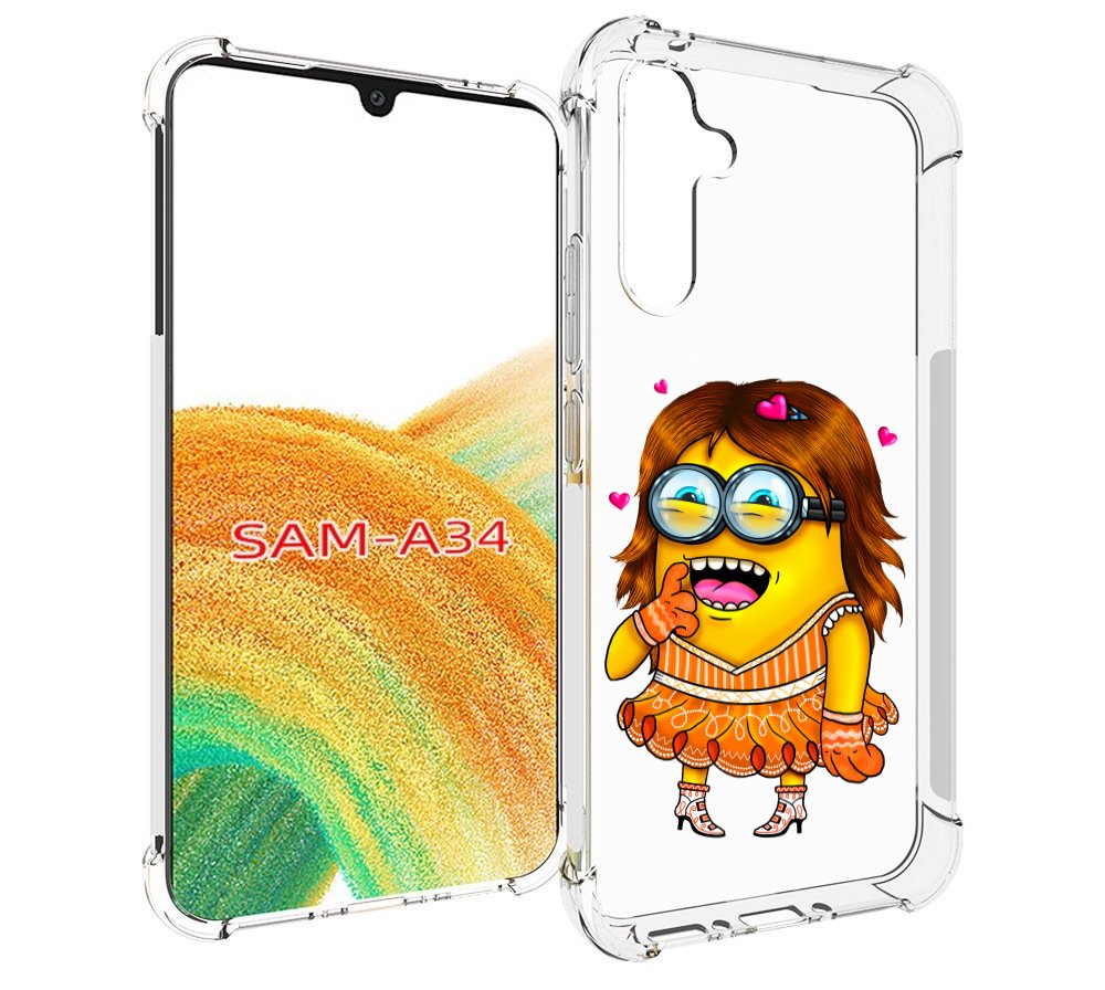 

Чехол MyPads Миньон девочка для Samsung Galaxy A34, Tocco