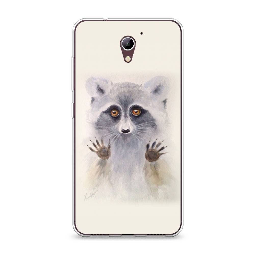 

Чехол на ZTE Blade A510 "Енот за стеклом", Бежевый;серый, 130150-4