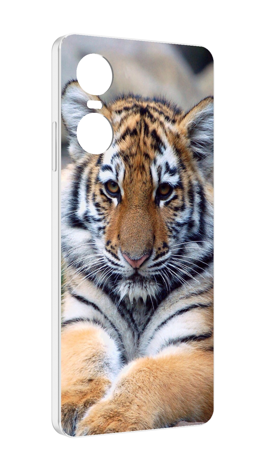 

Чехол Mypads Тигренок Для Tecno Pop 6 Pro, Прозрачный, Tocco