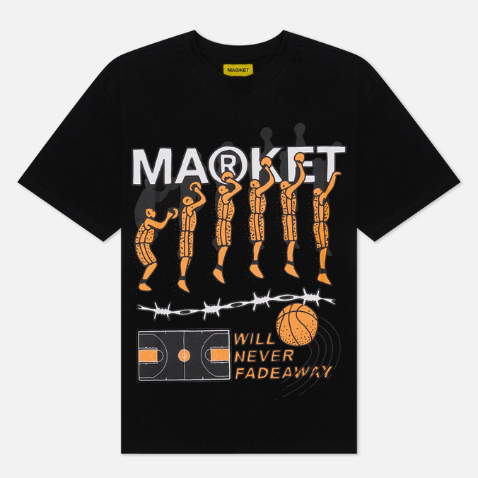 

Футболка мужская MARKET Jump Shot черная XL, Jump Shot