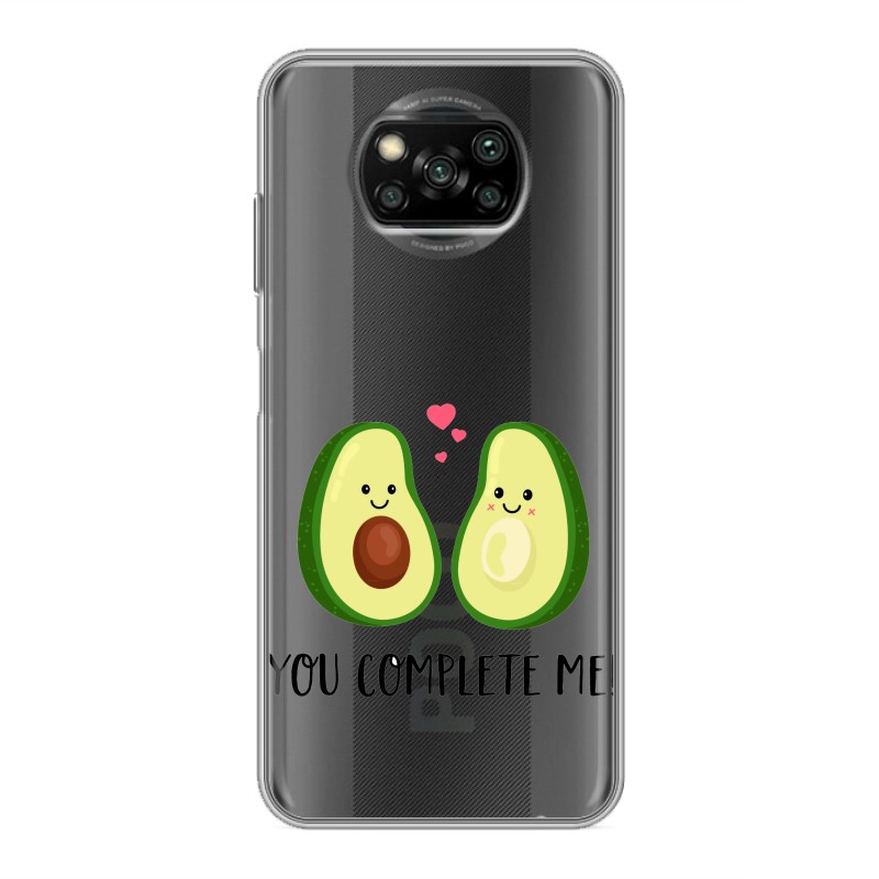 фото Прозрачный чехол для poco x3/poco x3 pro 100gadgets