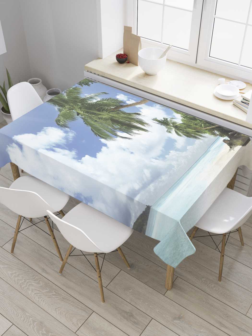 

Скатерть прямоугольная JoyArty "Пляжная мечта" из сатена, 180x145 см, Пляжная мечта