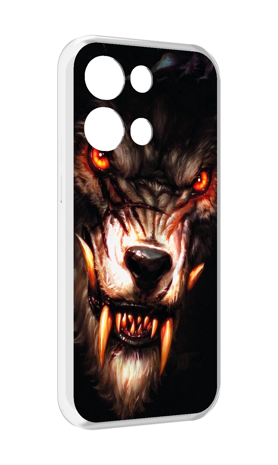 

Чехол MyPads злой голодный волк мужской для OPPO Reno8 Pro, Прозрачный, Tocco