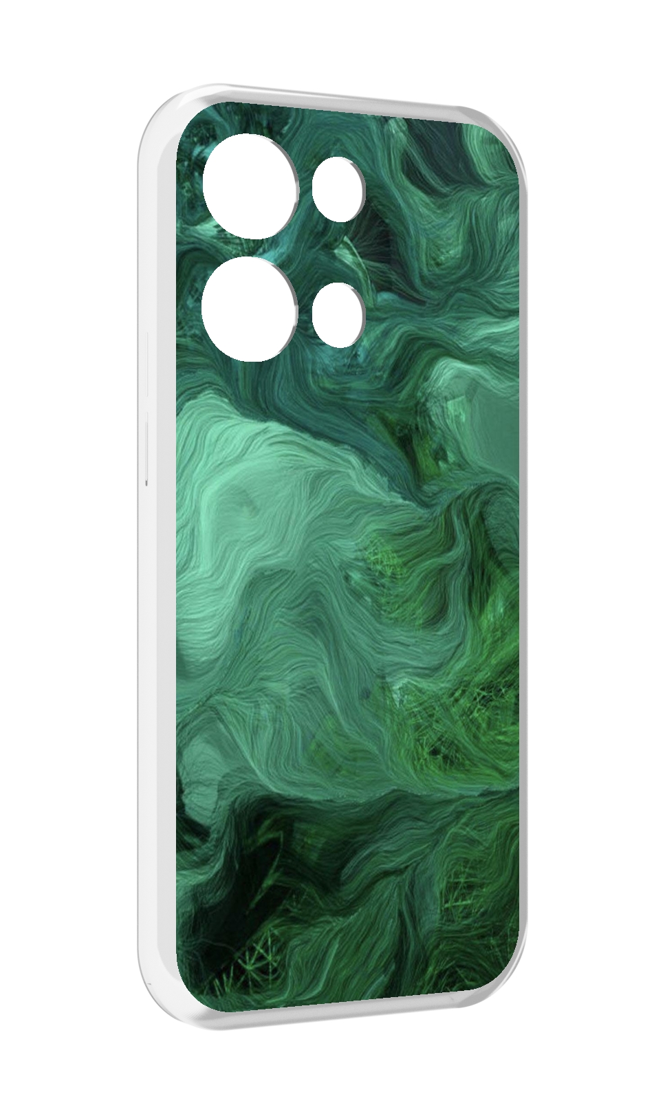 

Чехол MyPads зеленые нити для OPPO Reno8 Pro, Прозрачный, Tocco