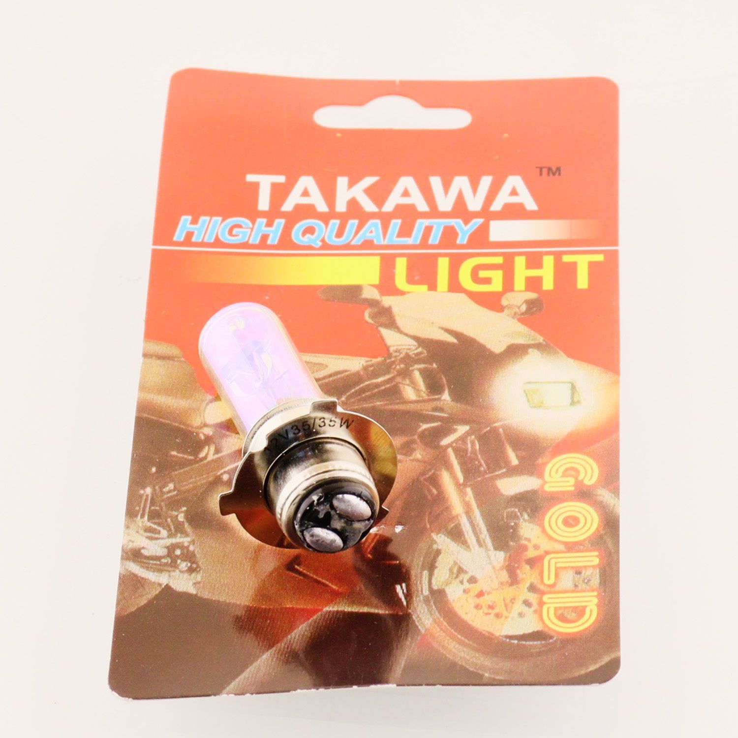 Лампа P15D-25-3 (3 уса) 12V 35W/35W (хамелеон розовый) (блистер) TAKAWA (mod:A)